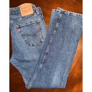 Levi's 514 Mens Straight Leg Regular Slim Fit Jeans 33x32 Medium Wash